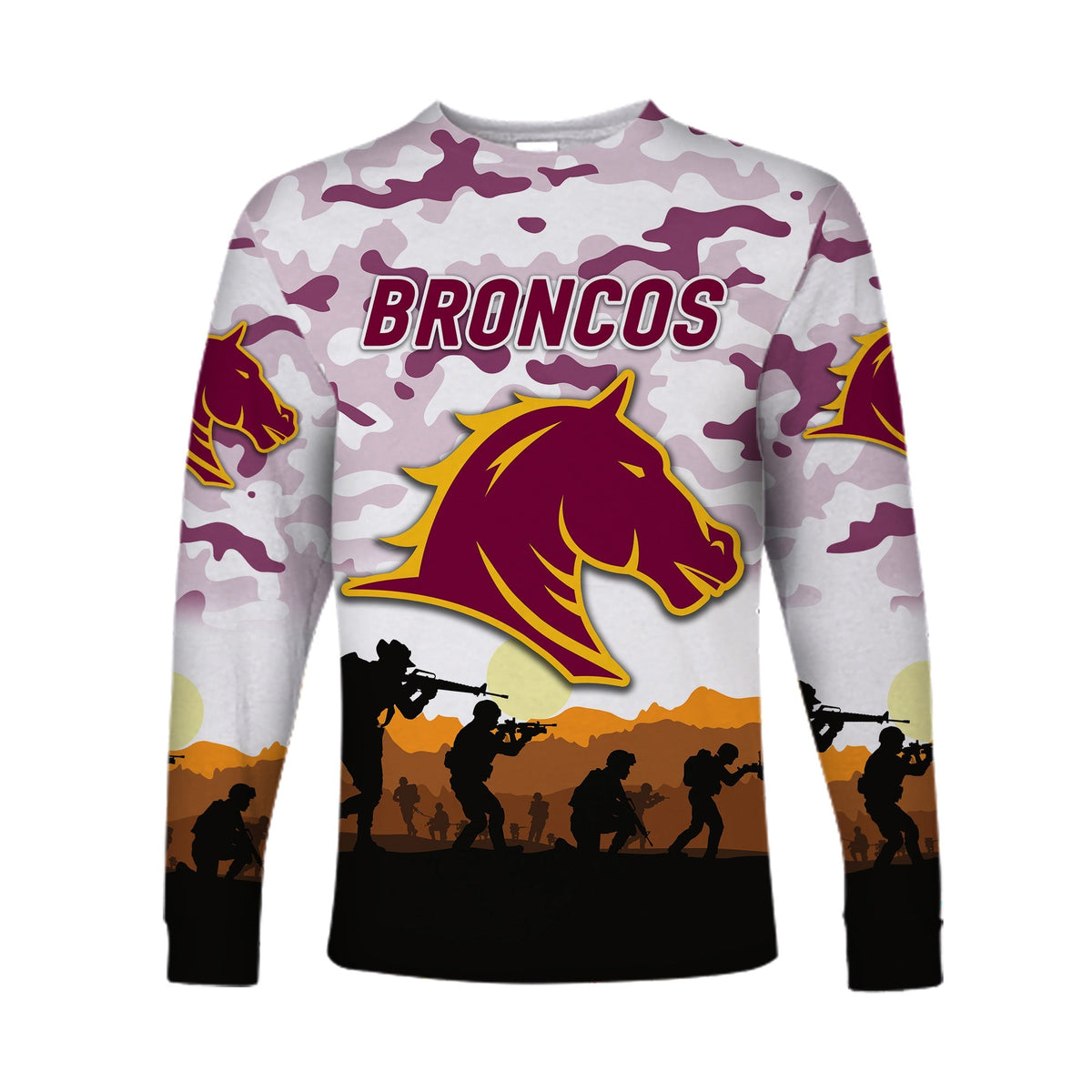 custom-personalised-brisbane-broncos-anzac-2022-long-sleeve-shirt-simple-style-white