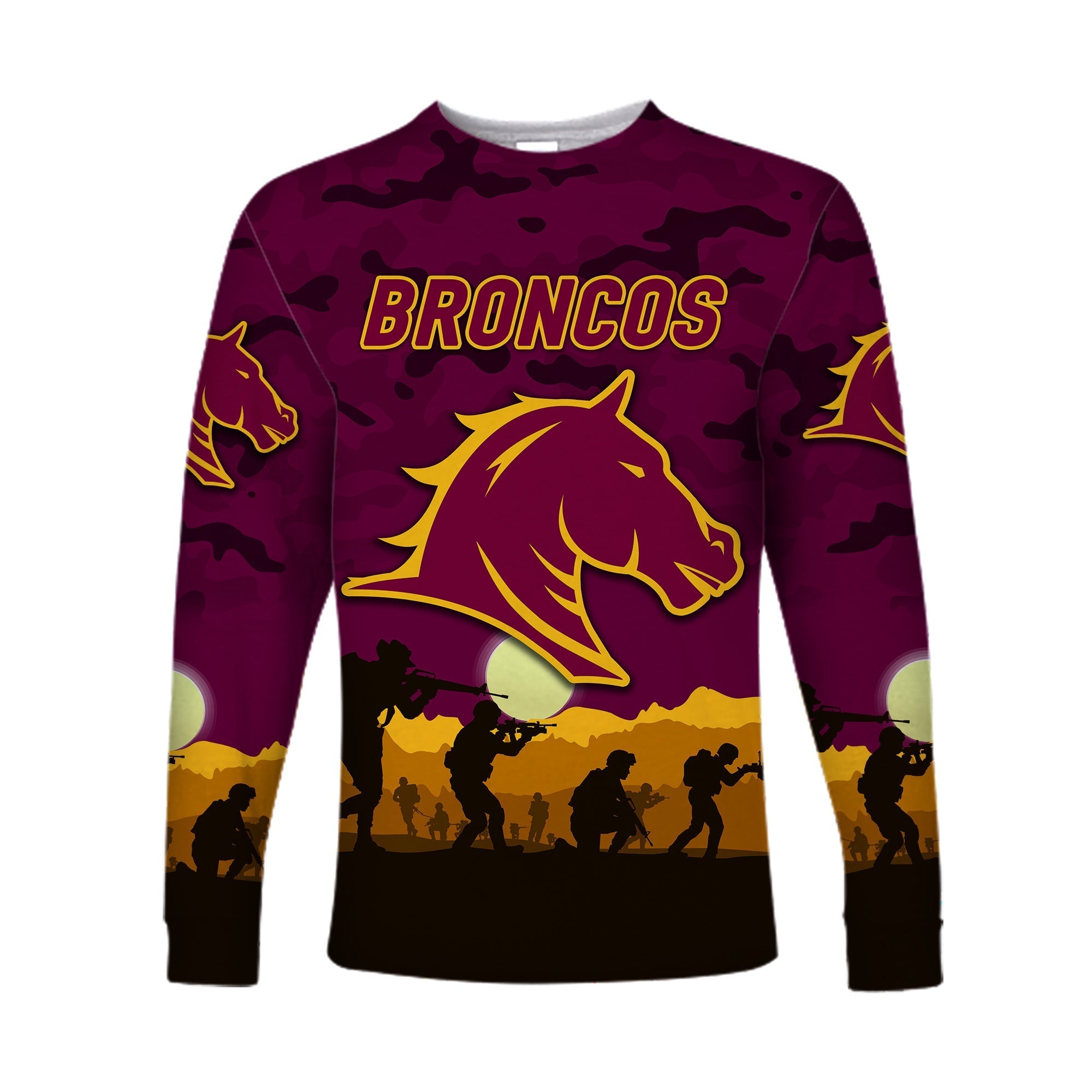 custom-personalised-brisbane-broncos-anzac-2022-long-sleeve-shirt-simple-style-maroon