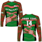 custom-text-and-number-rabbitohs-rugby-long-sleeve-shirt-souths-1908-aboriginal-dot-painting-go-bunnies