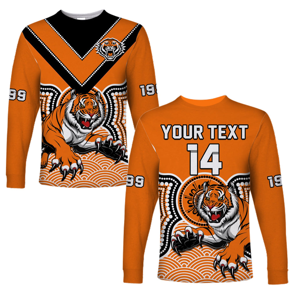 custom-text-and-number-wests-tigers-rugby-long-sleeve-shirt-indigenous-artsy