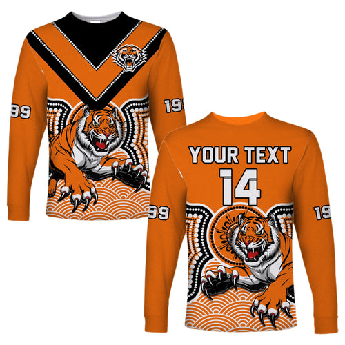 custom-text-and-number-wests-tigers-rugby-long-sleeve-shirt-indigenous-artsy