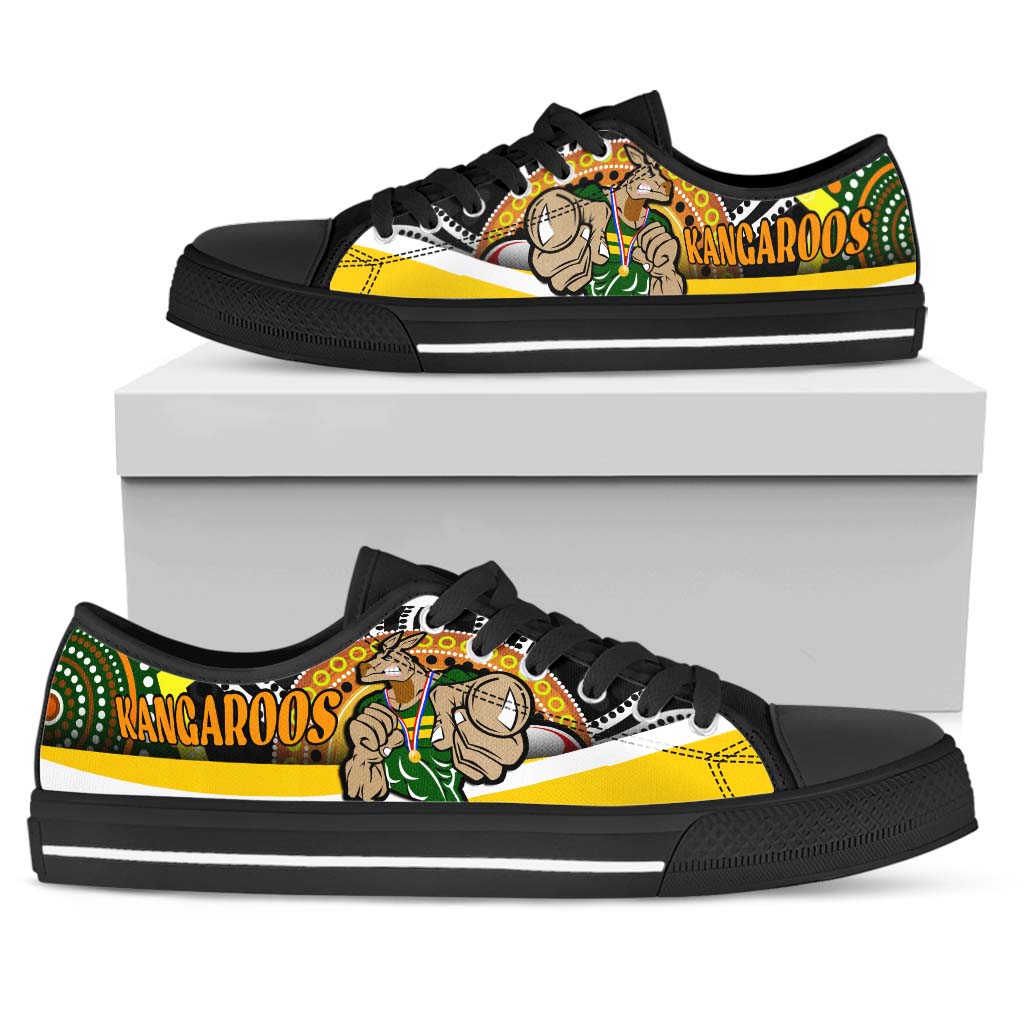 kangaroos-rugby-low-top-canvas-shoes-kangraroo-australian-rugby-league-go-the-roos-indigenous-low-top-canvas-shoes