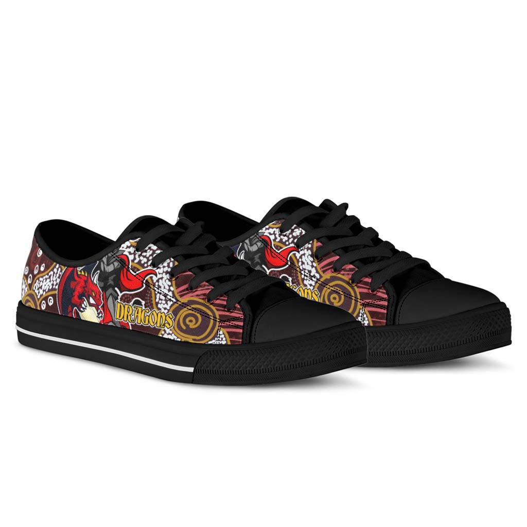 stgeorge-rugby-low-top-shoes-dragons-with-rugby-ball-and-knight-contemporary-style-of-aboriginal