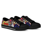 rooster-rugby-low-top-shoes-angry-rooster-rugby-with-aboriginal-indigenous-dot-painting-style