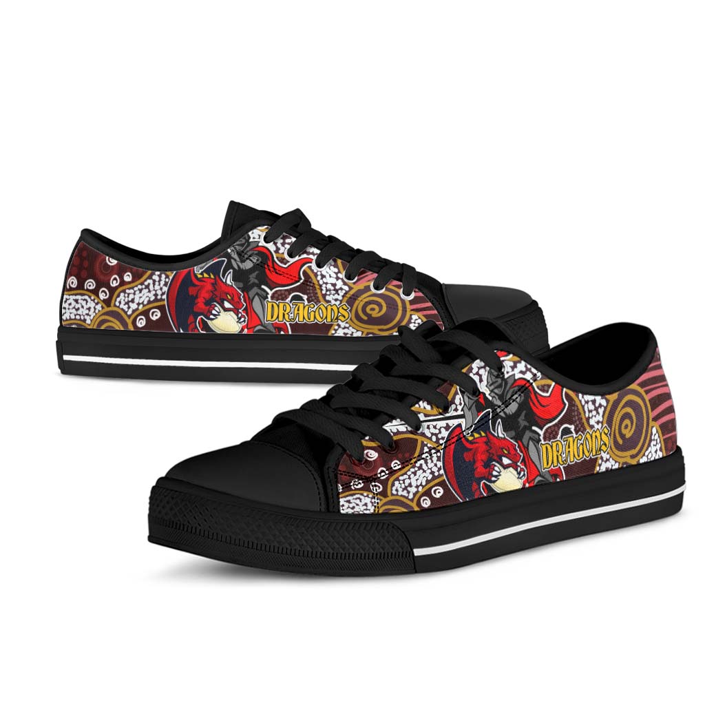stgeorge-rugby-low-top-shoes-dragons-with-rugby-ball-and-knight-contemporary-style-of-aboriginal