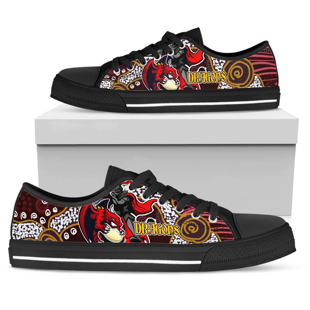 stgeorge-rugby-low-top-shoes-dragons-with-rugby-ball-and-knight-contemporary-style-of-aboriginal