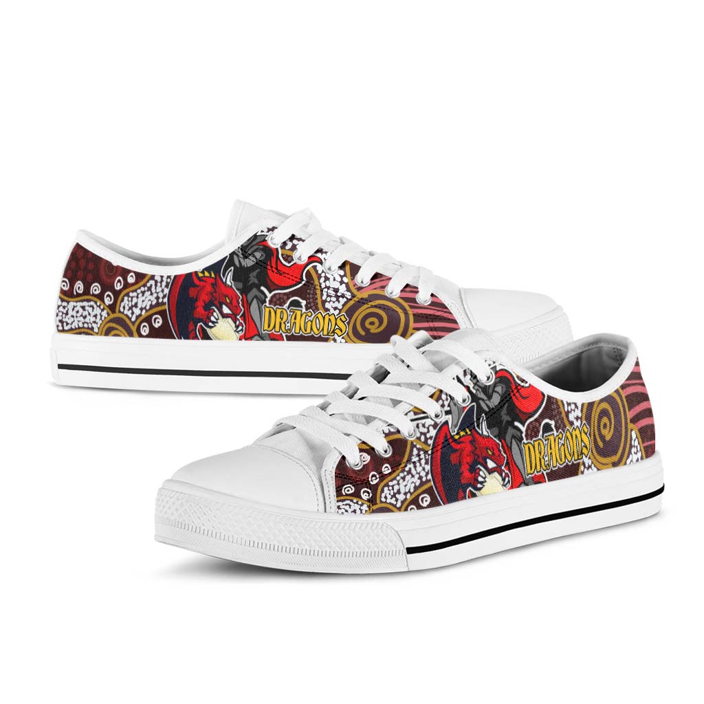 stgeorge-rugby-low-top-shoes-dragons-with-rugby-ball-and-knight-contemporary-style-of-aboriginal