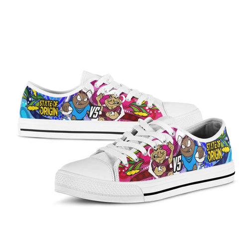 state-of-origin-rugby-league-low-top-shoes-nsw-vs-qld-rugby-team-mascot-with-aboriginal-culture