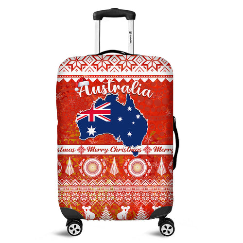 custom-personalised-australia-luggage-cover-australian-map-aboriginal-painting-merry-christmas
