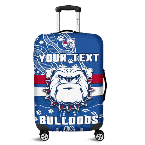 custom-personalised-bulldogs-football-luggage-cover-scraggers-1877-aboriginal-dot-painting-newest-version