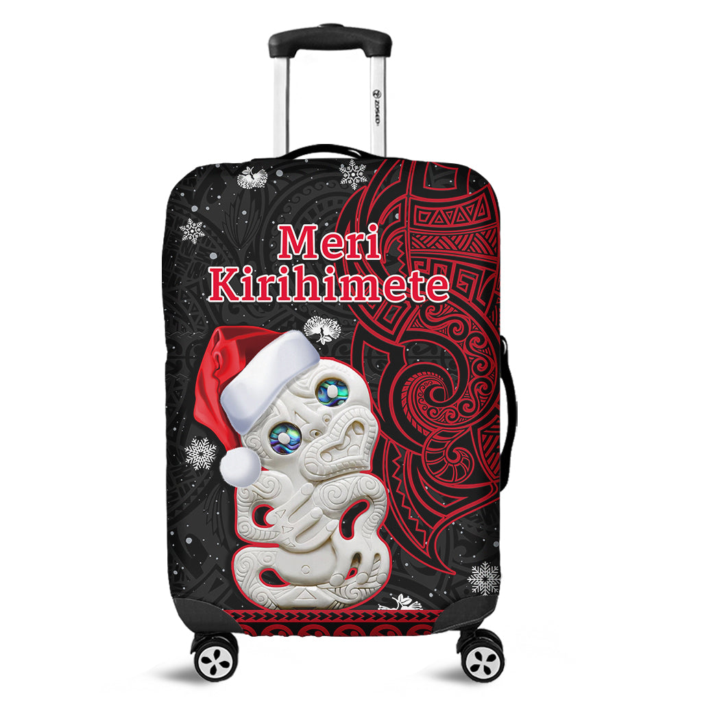 new-zealand-christmas-luggage-cover-hei-tiki-red-pohutukawa-meri-kirihimete