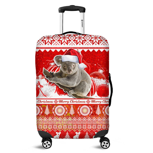 australia-luggage-cover-koala-aboriginal-painting-merry-christmas
