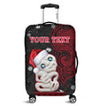 custom-personalised-new-zealand-christmas-luggage-cover-hei-tiki-red-pohutukawa-meri-kirihimete
