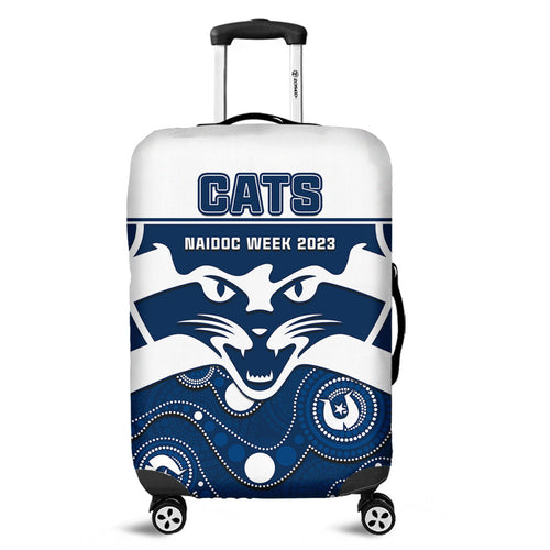 geelong-football-naidoc-2023-luggage-cover-cats-for-our-elders-indigenous-art