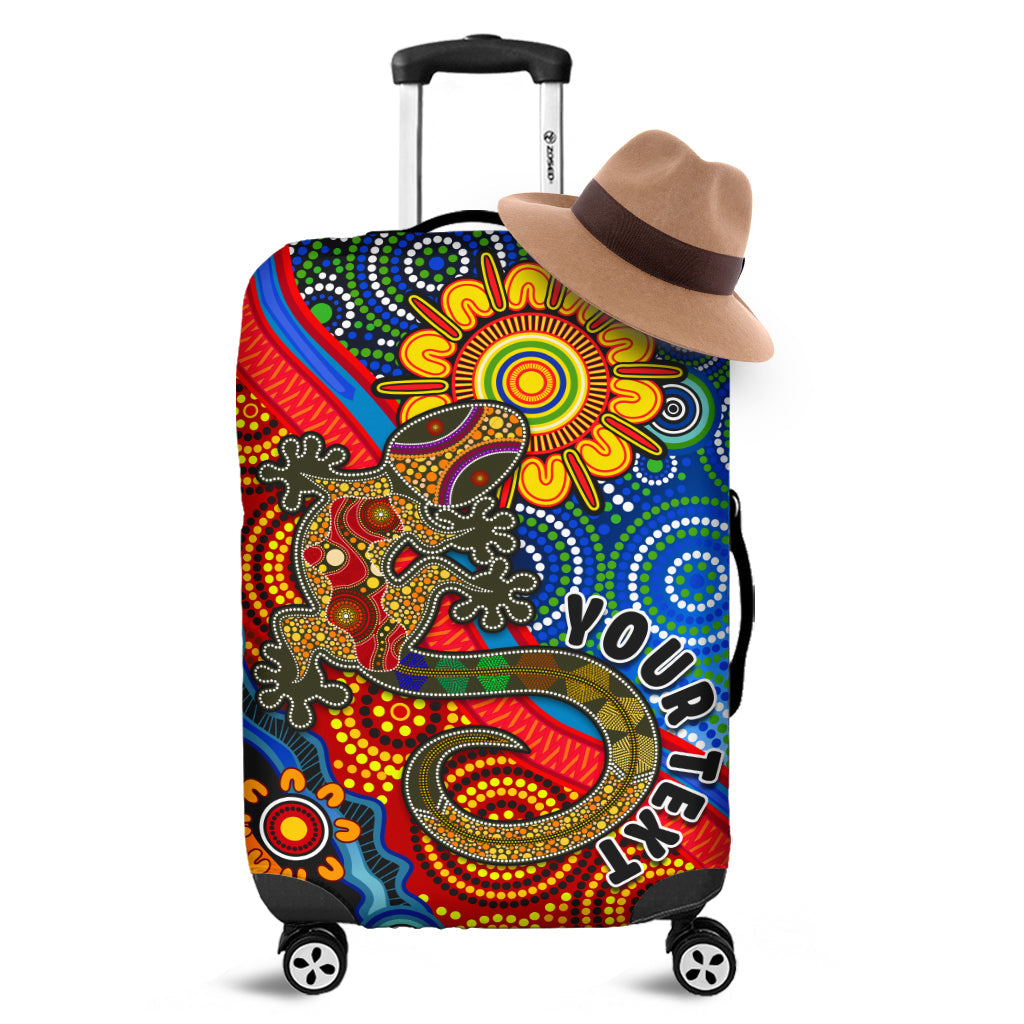 custom-personalised-australia-lizard-and-sun-luggage-covers-aboriginal-art-speical