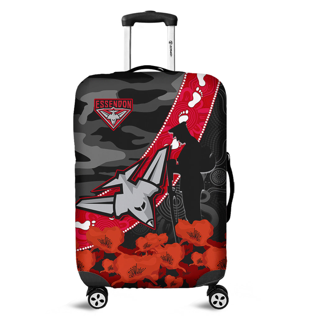 essendon-football-anzac-2023-luggage-cover-bombers-aboriginal-mix-poppy-camouflage