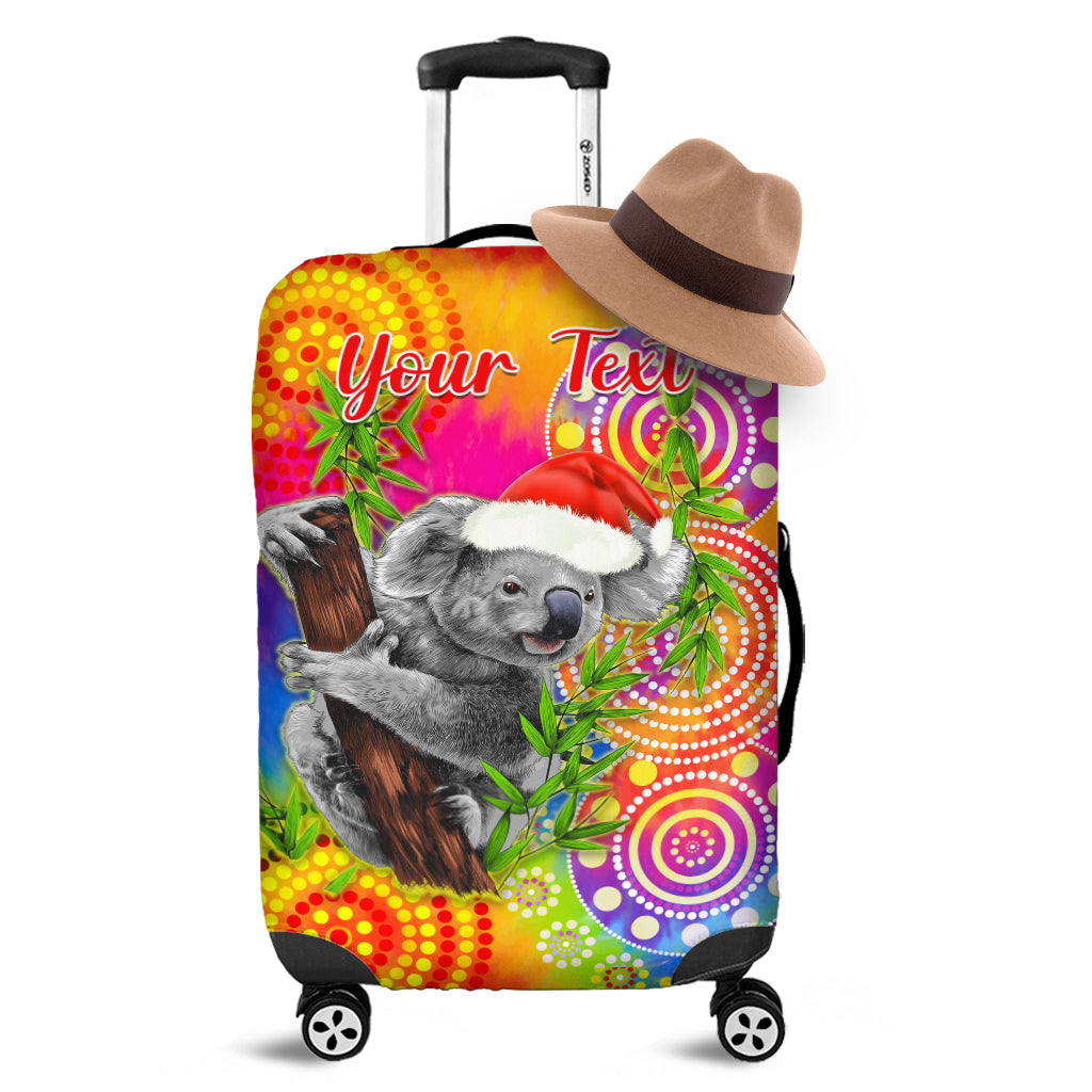 custom-personalised-australia-koala-aboriginal-luggage-covers-rainbow-tie-dye-merry-christmas
