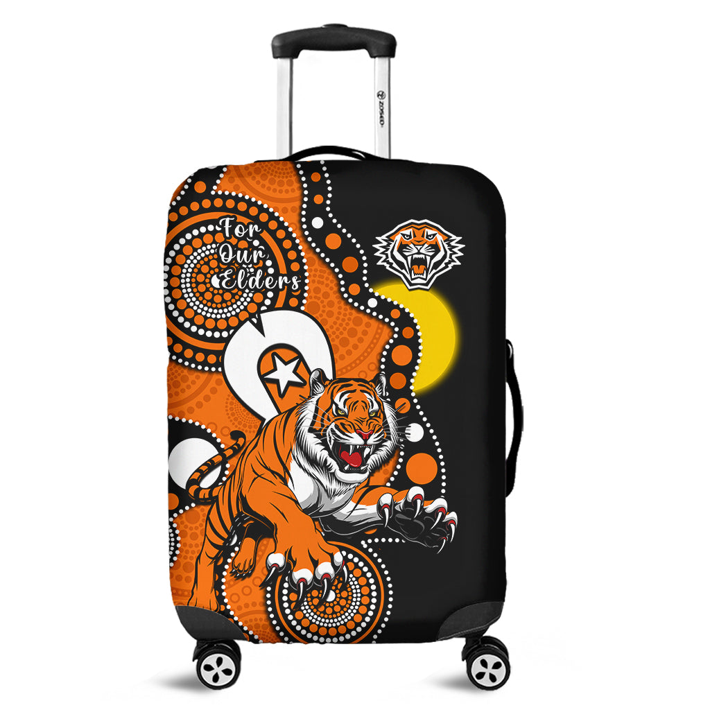 wests-tigers-rugby-naidoc-2023-luggage-cover-for-our-elders-indigenous-art