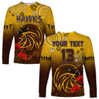 custom-text-and-number-hawks-anzac-2022-long-sleeve-shirt-hawthorn-football-aboriginal-poppy
