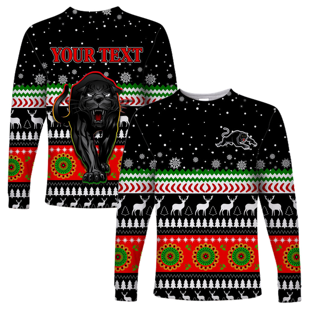 custom-personalised-panthers-long-sleeve-shirt-penrith-christmas-the-riff