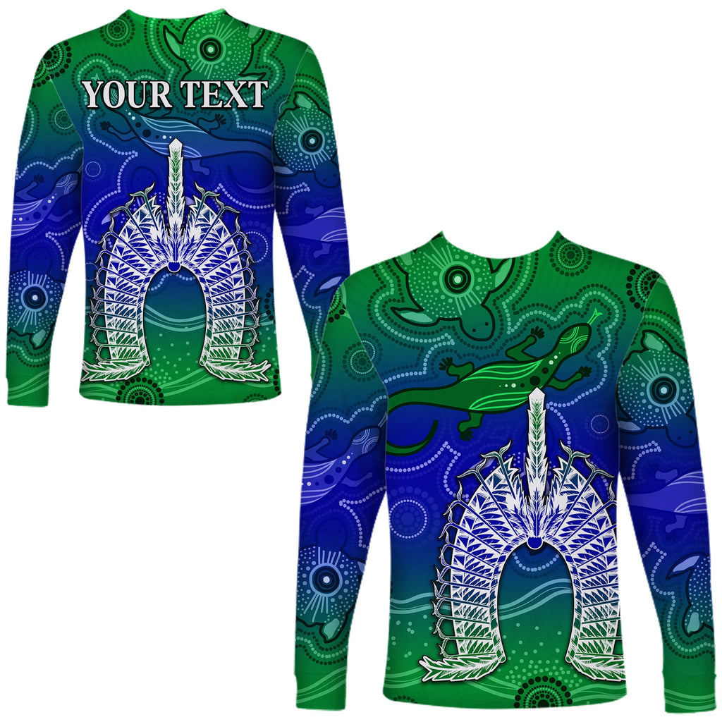 custom-personalised-torres-strait-islands-long-sleeve-shirt-aboriginal-art-lizard-symbol-peace