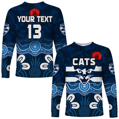 custom-text-and-number-cats-anzac-2022-long-sleeve-shirt-geelong-football-aboriginal-poppy