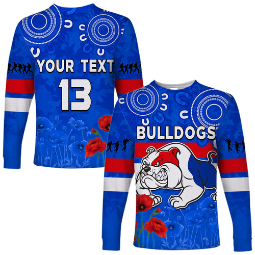 custom-text-and-number-bulldogs-anzac-2022-long-sleeve-shirt-western-dogs-aboriginal-poppy