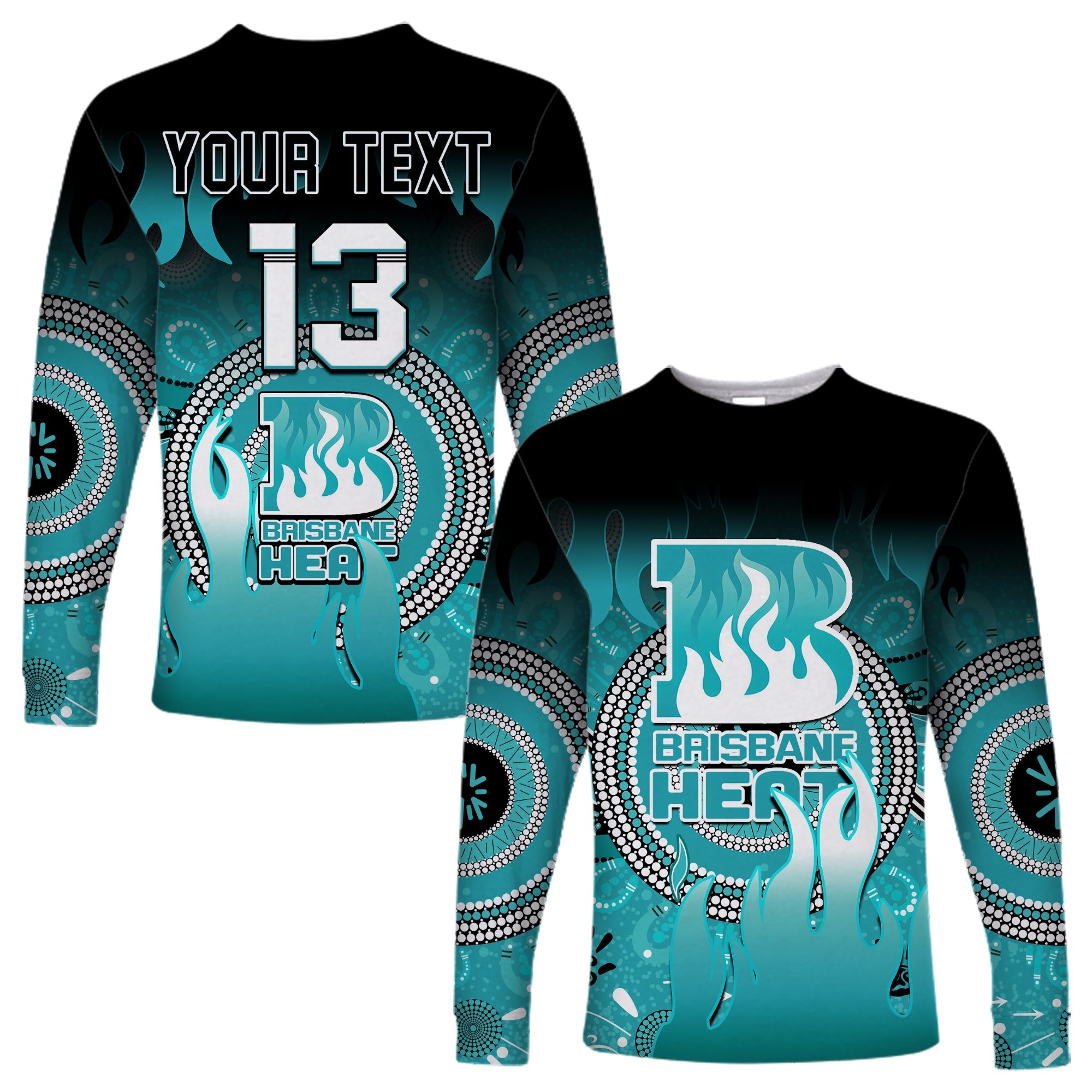 custom-text-and-number-brisbane-heat-long-sleeve-shirt-aboriginal-sunshine