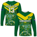 custom-text-and-number-australia-rugby-long-sleeve-shirt-kangaroos-boomerang-aboriginal