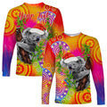custom-personalised-australia-koala-aboriginal-long-sleeve-shirt-rainbow-tie-dye-merry-christmas