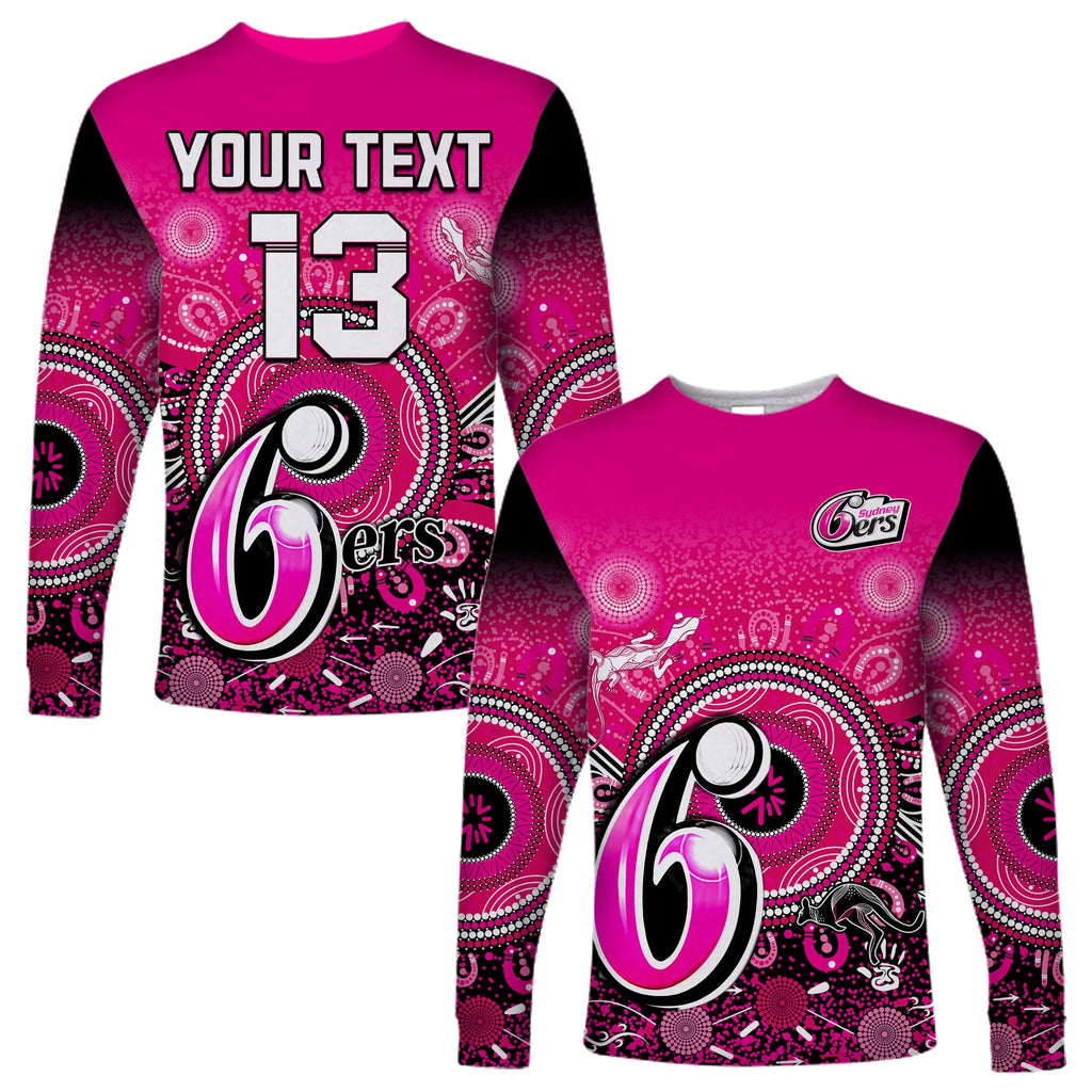 custom-text-and-number-sydney-sixers-long-sleeve-shirt-aboriginal-australia-cricket-champion