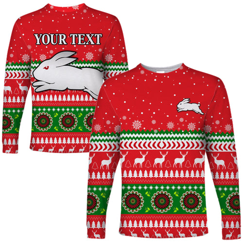 custom-personalised-rabbitohs-long-sleeve-shirt-south-sydney-christmas