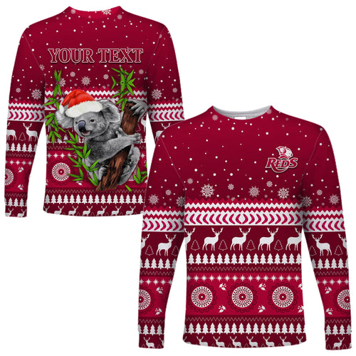 custom-personalised-reds-christmas-long-sleeve-shirt-queensland-rugby-indigenous