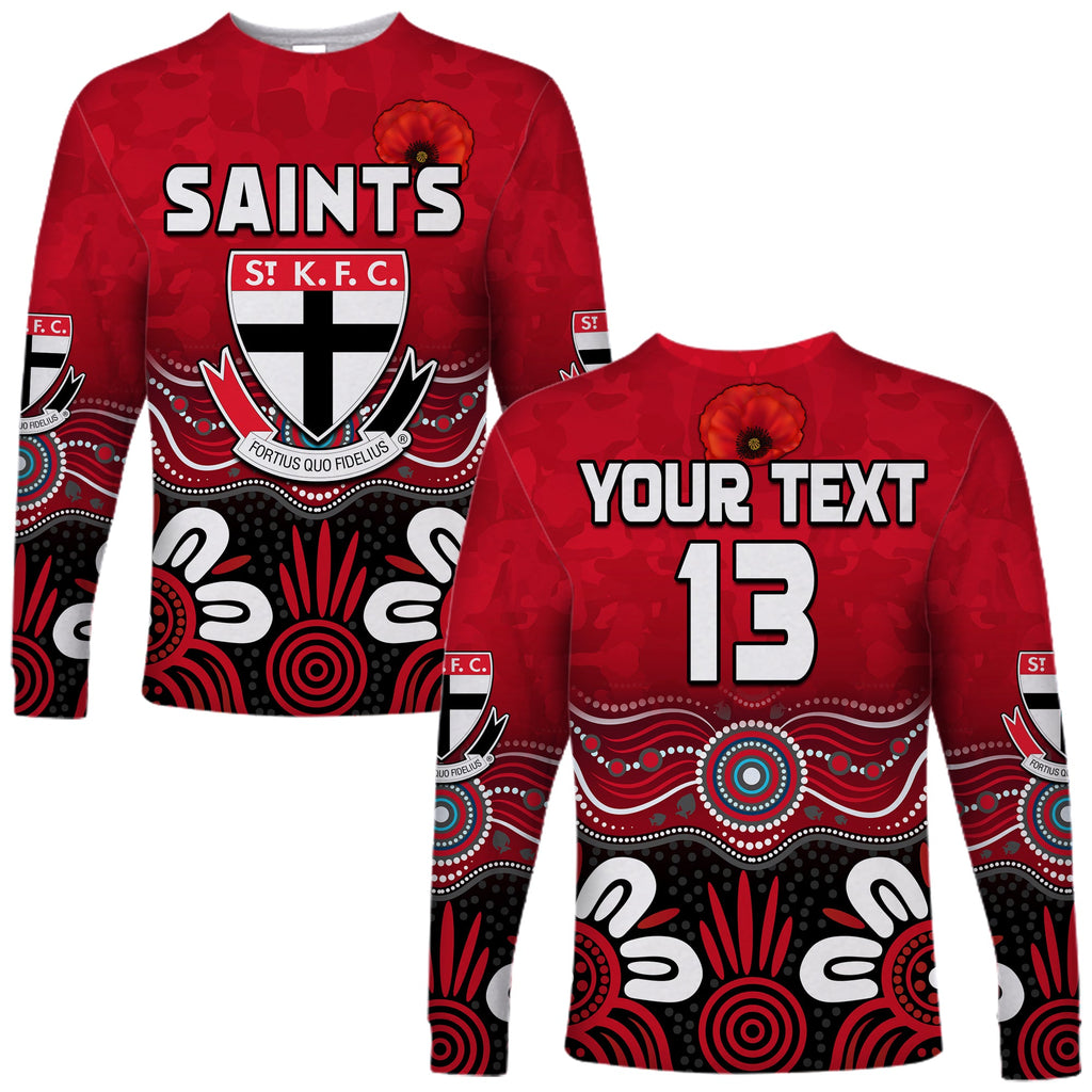 custom-text-and-number-saints-anzac-2022-long-sleeve-shirt-st-kilda-aboriginal-remember-them