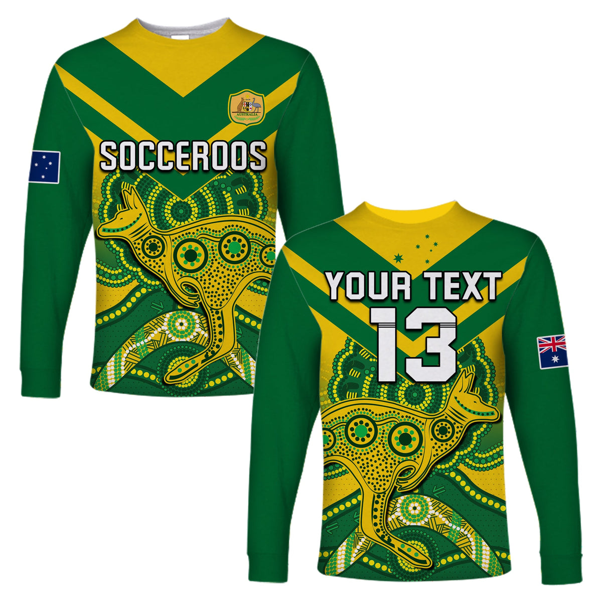 custom-text-and-number-australia-soccer-long-sleeve-shirt-champions-aboriginal-kangaroos-world-cup-football-socceroos