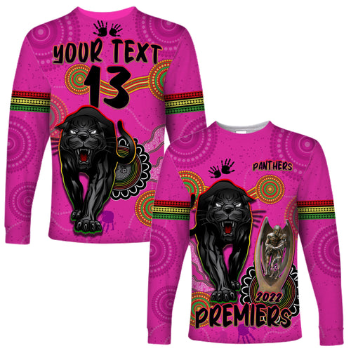 custom-text-and-number-panthers-long-sleeve-shirt-aboriginal-premiers-2022-we-are-the-champions-with-trophy