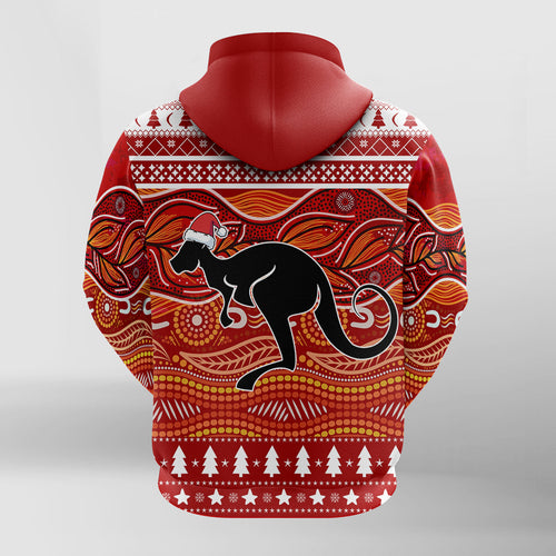 kangaroo-aboriginal-art-indigenous-christmas-zip-hoodie