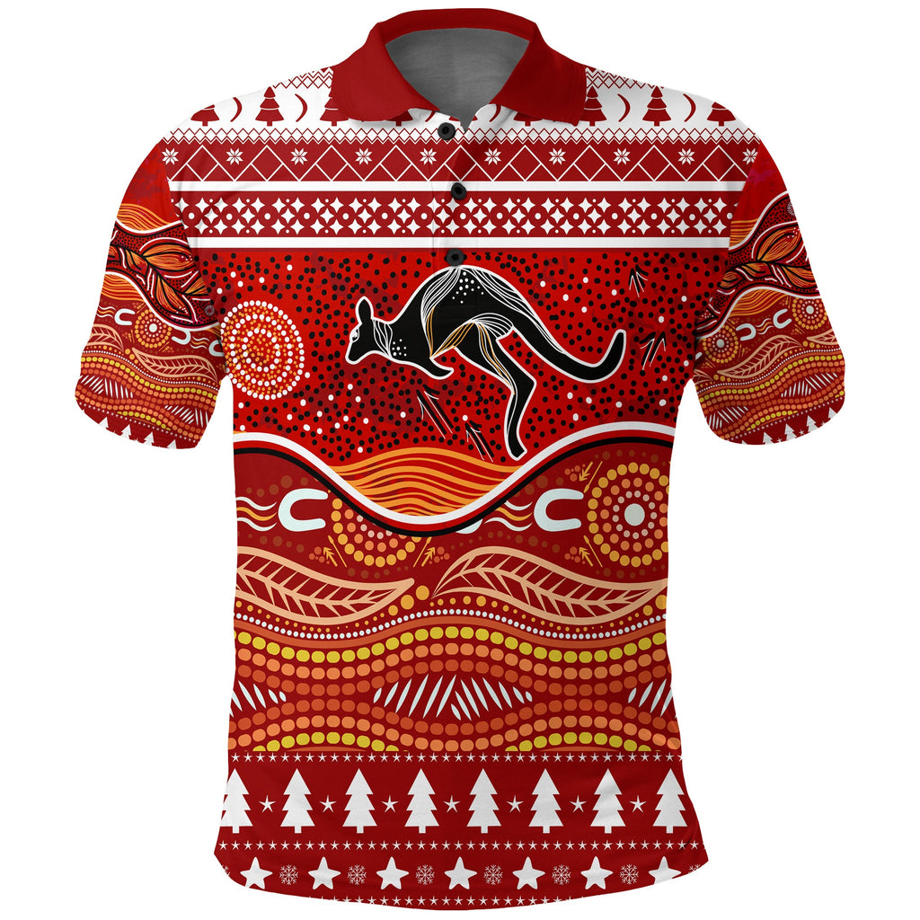 kangaroo-aboriginal-art-indigenous-christmas-polo-shirt