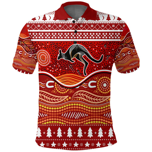 kangaroo-aboriginal-art-indigenous-christmas-polo-shirt