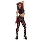 new-zealand-womens-legging-maori-graphic-tee-patterns-red
