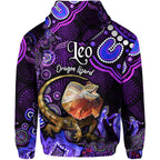 australian-astrology-zip-up-and-pullover-hoodie-leo-dragon-lizard-zodiac-aboriginal-vibes-purple