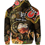 australian-astrology-zip-up-and-pullover-hoodie-leo-dragon-lizard-zodiac-aboriginal-vibes-gold