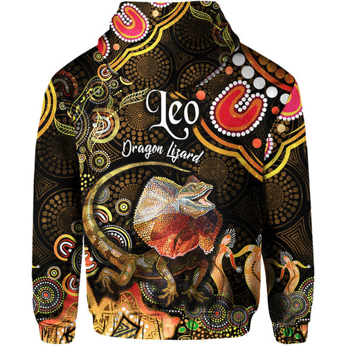 australian-astrology-zip-up-and-pullover-hoodie-leo-dragon-lizard-zodiac-aboriginal-vibes-gold