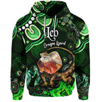 australian-astrology-zip-up-and-pullover-hoodie-leo-dragon-lizard-zodiac-aboriginal-vibes-green