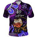 custom-personalised-australian-astrology-polo-shirt-leo-dragon-lizard-zodiac-aboriginal-vibes-purple