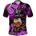 custom-personalised-australian-astrology-polo-shirt-leo-dragon-lizard-zodiac-aboriginal-vibes-pink