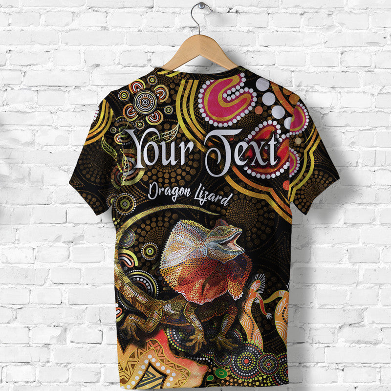 custom-personalised-australian-astrology-t-shirt-leo-dragon-lizard-zodiac-aboriginal-vibes-gold