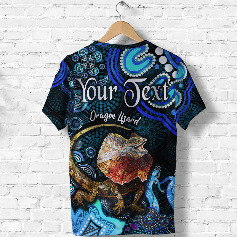 custom-personalised-australian-astrology-t-shirt-leo-dragon-lizard-zodiac-aboriginal-vibes-blue
