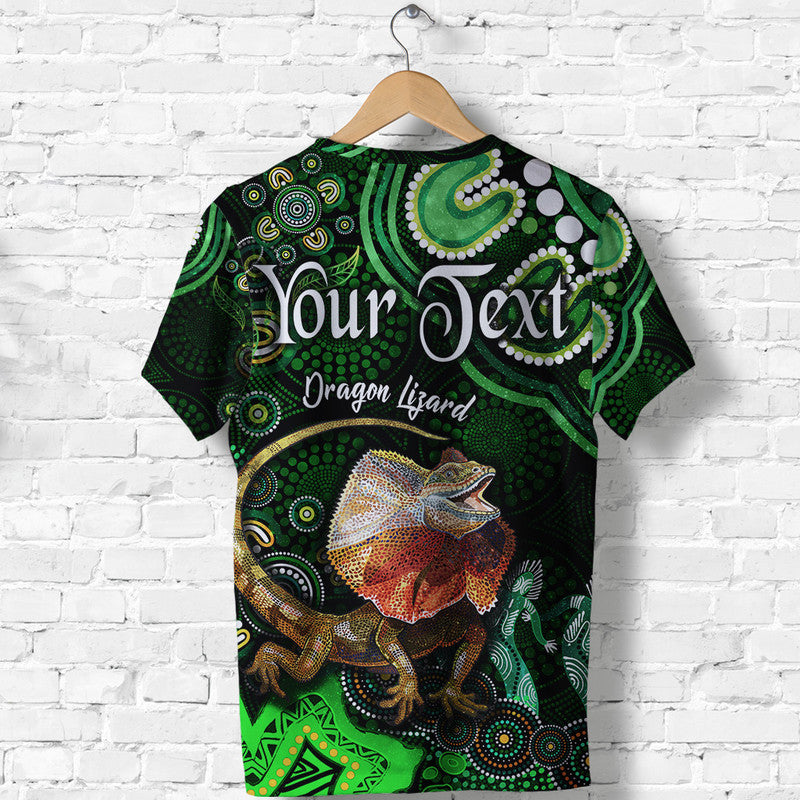 custom-personalised-australian-astrology-t-shirt-leo-dragon-lizard-zodiac-aboriginal-vibes-green