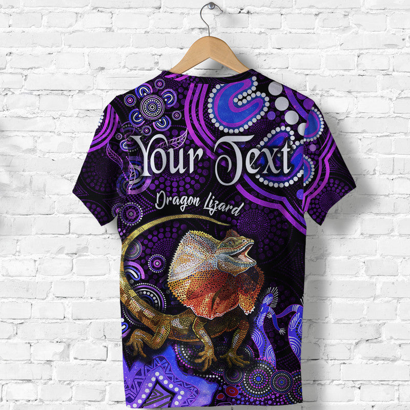 custom-personalised-australian-astrology-t-shirt-leo-dragon-lizard-zodiac-aboriginal-vibes-purple